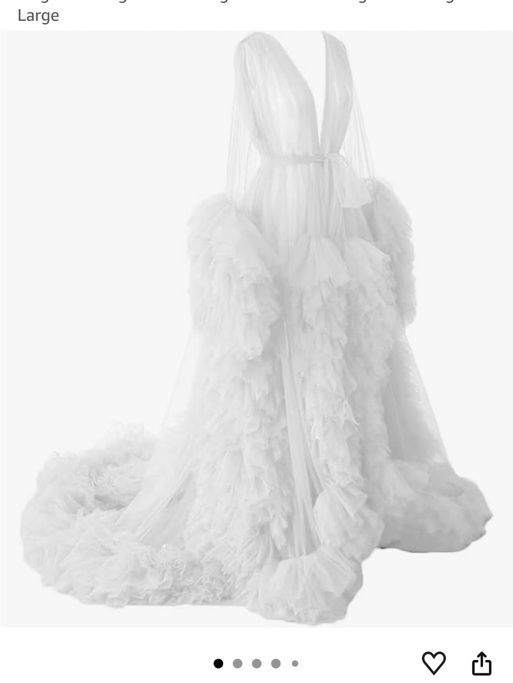 Women's Tulle Robe Puffy